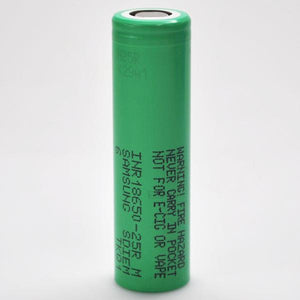 Samsung 25R 18650 2500mAh 20A Battery - AquaFire Vapors